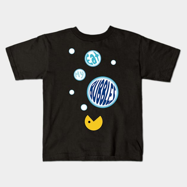 Eat my Bubbles Kids T-Shirt by FunnyFunPun